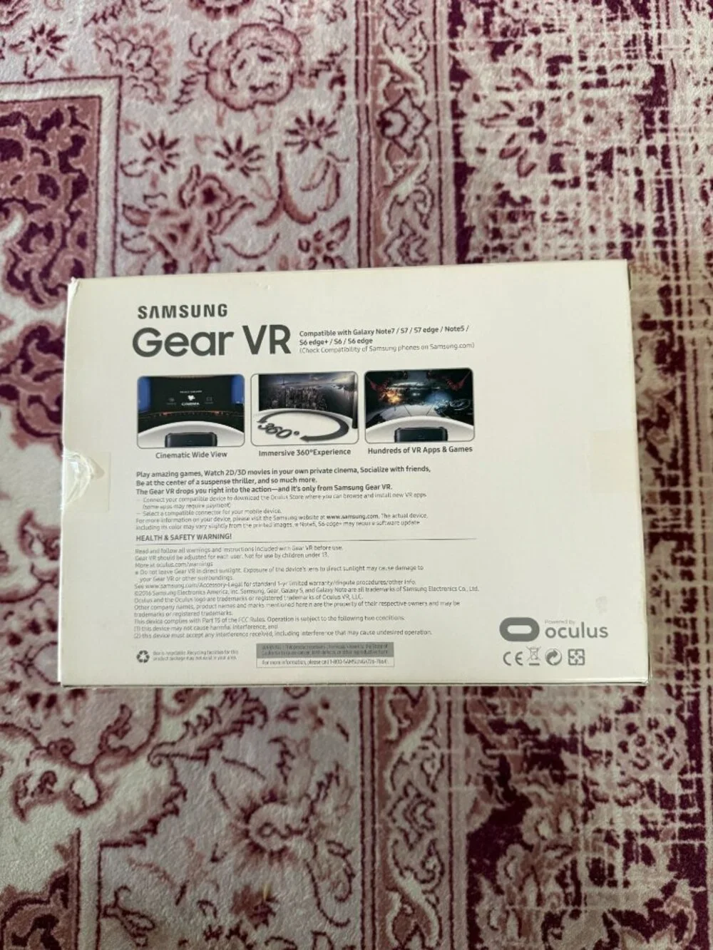 Samsung Gear VR SM-R323 Oculus VR Virtual Reality Headset Black New Fast Ship!!